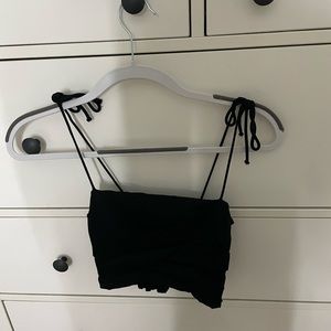 Zara black crop top